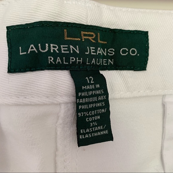 Ralph Lauren - Stretch White Denim Skirt With Pockets - Size 12 - Picture 5 of 5